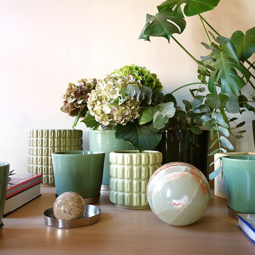 Fashion Sunset Tower Pot Cyprus Green Small