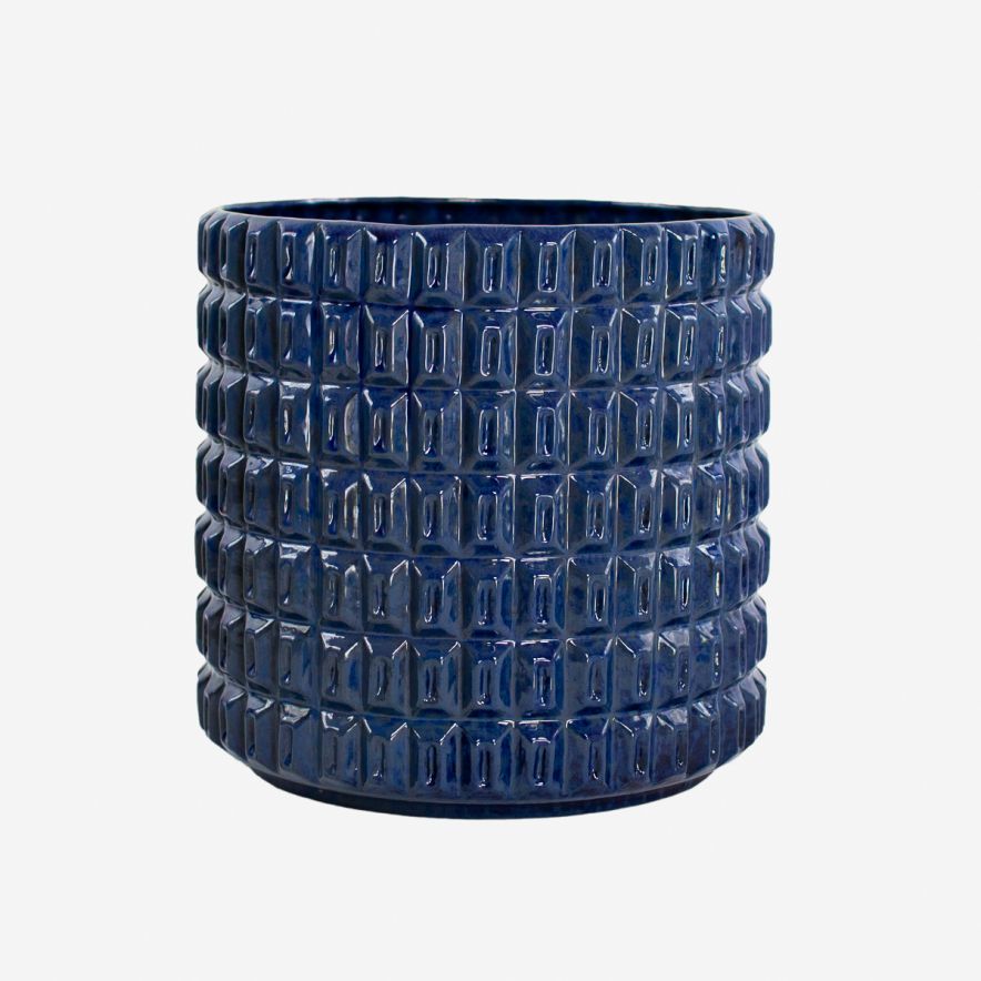 Fashion Sunset Tower Pot Deep Blue Large