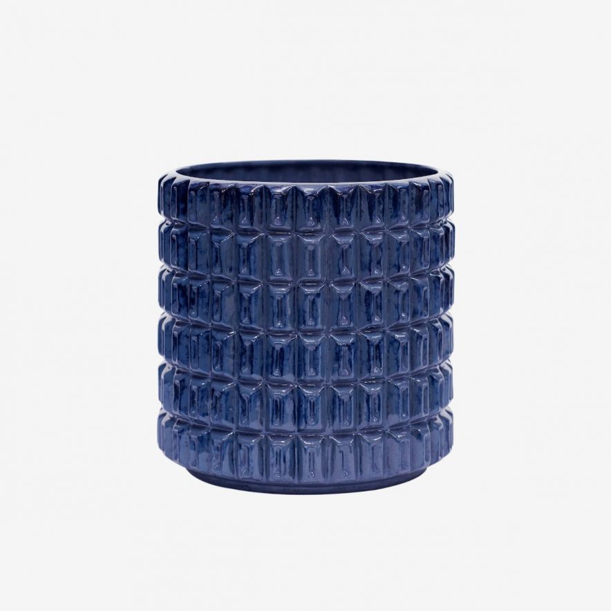 Fashion Sunset Tower Pot Deep Blue Medium