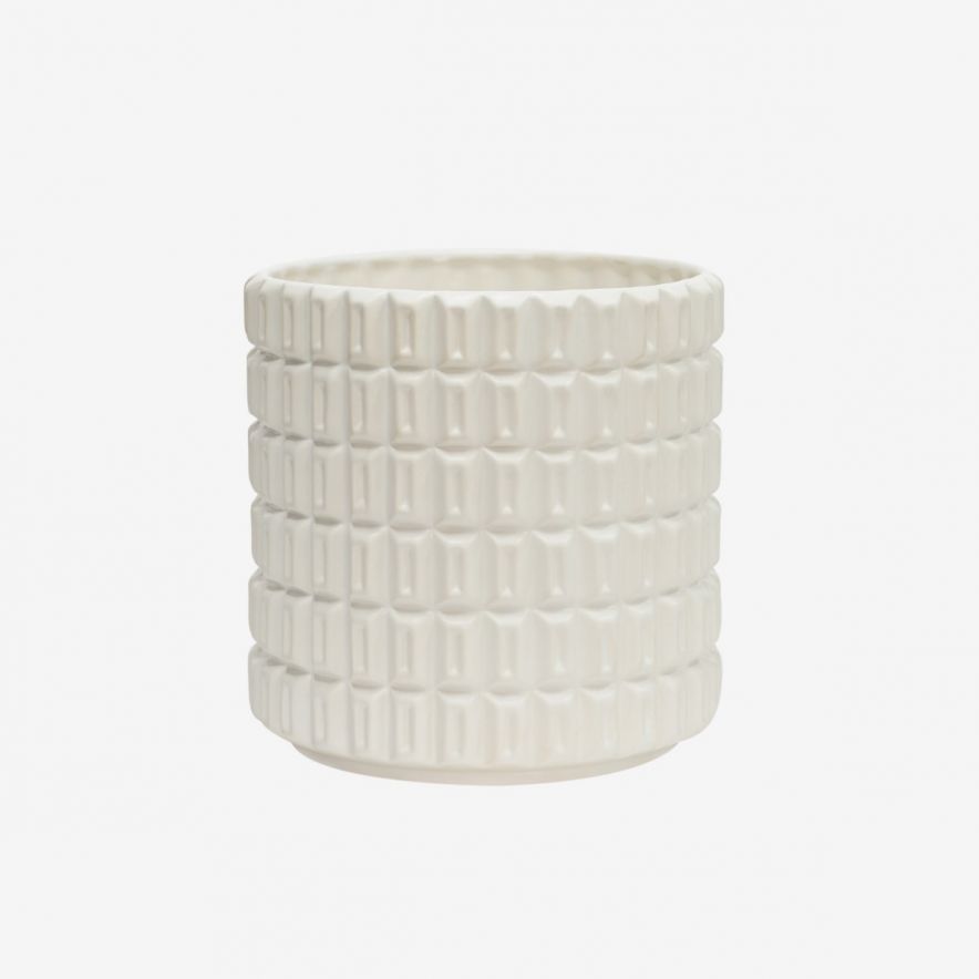 Fashion Sunset Tower Pot White Medium